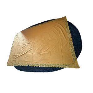 Authentic Vintage 48”x 82” Rectangular Table Cover With Fringe Unused